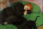 Прикрепленное изображение: Sleeping woman with a cat, Władysław Ślewiński.jpg