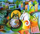 Прикрепленное изображение: Кarin Zeller - City cats.jpg