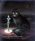 Прикрепленное изображение: Ivan-Generalic-1954-Cat-by-candlelight-oil-on-glass-42x36-cm.JPG