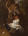 Прикрепленное изображение: Fight of a Cock and a Cat, Jacobus Victors, 1674.jpg