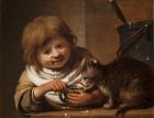 Прикрепленное изображение: 1200px-Cornelis_Bishop_-_Boy_feeding_his_Cat.jpg