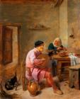 Прикрепленное изображение: Adriaen-Brouwer-Interior-of-a-Room-with-Figures-A-Man-Playing-the-Lute-and-a-Woman.jpg