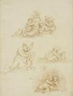 Прикрепленное изображение: Leonardo_da_Vinci_-_RCIN_912564,_The_Virgin_and_Child_with_a_child_and_a_cat,_two_studies_of_a_child_and_a_cat,_and_the_Christ_child_and_infant_Baptist_embracing_c.1490-1500.jpg